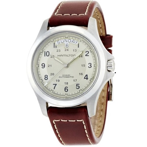 Hamilton Khaki Field King Automatic Beige Dial Mens Watch H64455523, only $369.12, free shipping