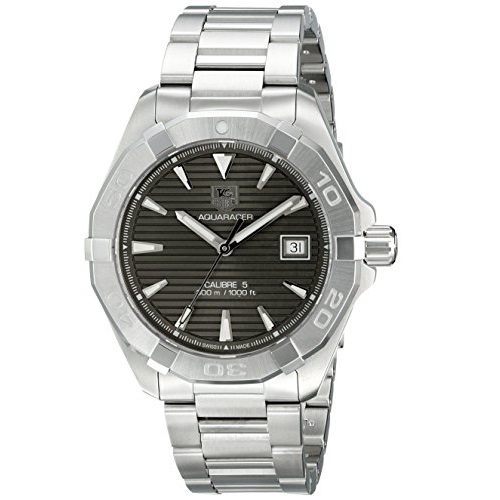 TAG HEUER Aquaracer Automatic Anthracite Guilloche Stainless Steel Men's Watch WAY2113BA0910 Item No. WAY2113.BA0910, only $1,275.00, free shipping after  using coupon code 