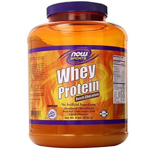 NOW Foods Whey Protein, Dutch Chocolate, 6-Pound Container, only $44.99, free shipping