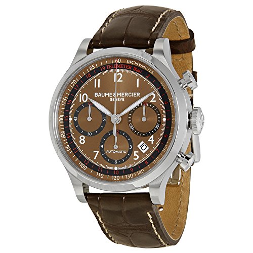 Baume and Mercier Capeland Brown Dial Chronograph Men's Watch Item No. 10083, only   $1,145.00, free shipping after using coupon code