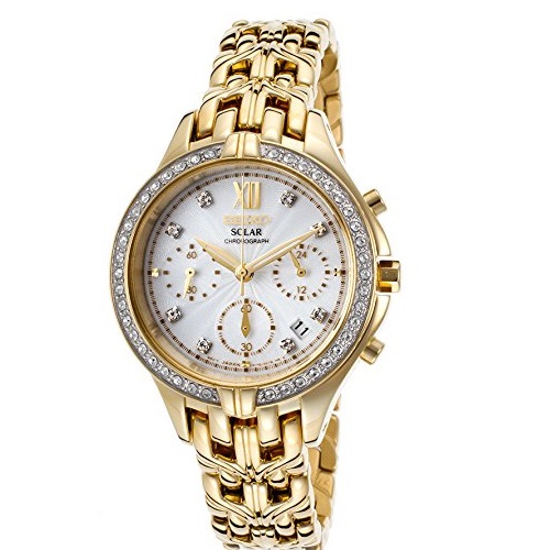 Seiko Women's SSC876 Analog Display Japanese Quartz Gold Watch, only $99.99, free shipping after using coupon code