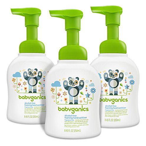 Babyganics Alcohol-Free Foaming Hand Sanitizer, Fragrance Free, 8.45oz Pump Bottle (Pack of 3) , only $9.93, free shipping after using SS