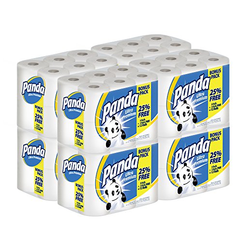 Panda Ultra Premium Bath Tissue, White, 12 Count (Pack of 8) , only $33.52, free shipping after clipping coupon