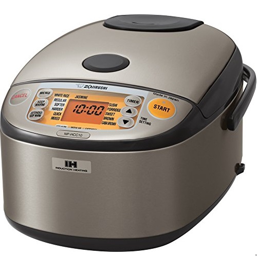 Zojirushi NP-HCC10XH Induction Heating System Rice Cooker and Warmer, 1 L, Stainless Dark Gray, only $261.99, free shipping