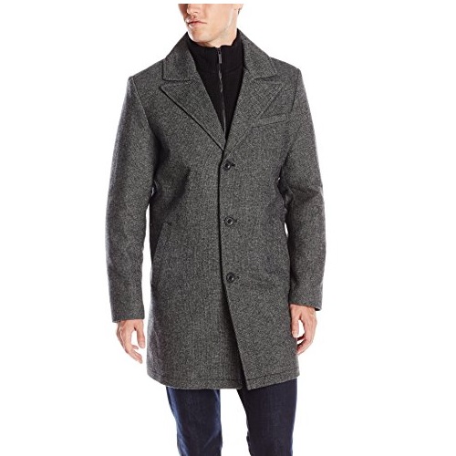 Kenneth Cole New York Men's Walker Coat with Knit Bib, only $129.95, free shipping