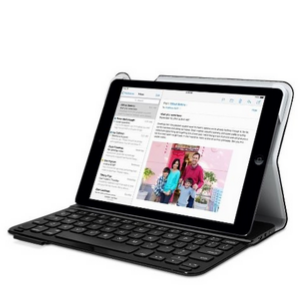 羅技Logitech Ultrathin Folio 藍牙鍵盤保護套－適用於iPad Air，白色/黑色，原價$79.99，現僅售$24.99