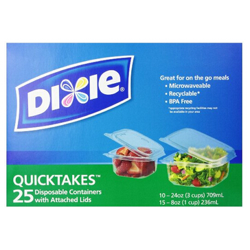 Dixie Quicktakes 食物保鲜储存盒  25个装  特价$4.28 