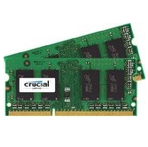 Crucial 8GB Kit (4GBx2) DDR3 1600 MT/s (PC3 - 12800) CL11 SODIMM Notebook Memory Modules CT2KIT51264BF160B / CT2CP51264BF160B $29.99