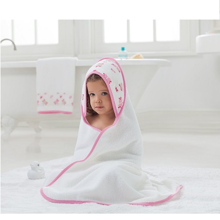 aden + anais 100% Muslin细棉 婴儿超柔浴巾套装，带兜帽，原价$34.95，现仅售$18.47。可直邮中国！