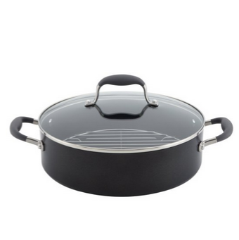 Anolon Advanced Hard Anodized Nonstick 5-1/2-Quart Covered Braiser with Rack $47.59, FREE shipping