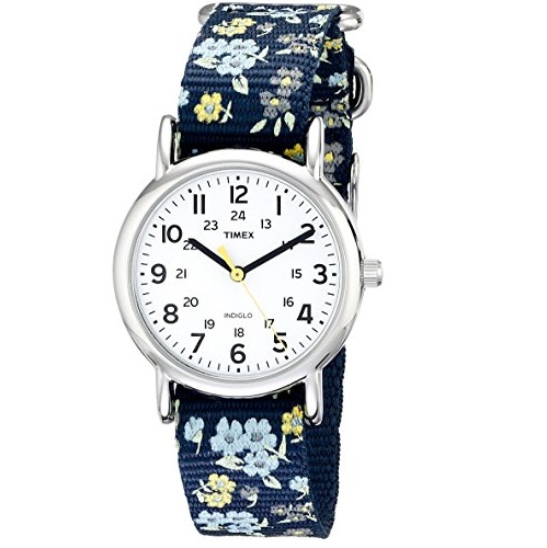 Timex Woman's T2P370 Weekender Watch with Fabric Band, only $17.97 after using coupon code 