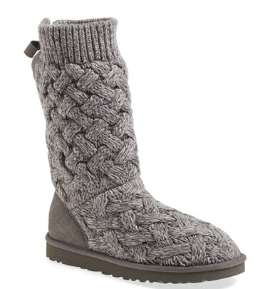 Nordstrom： UGG Australia 'Blythe'女款針織高筒靴，僅售$129.47