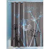 InterDesign Thistle Shower Curtain, 72 x 72-Inch, Gray/Blue $9.50 FREE Shipping on orders over $49