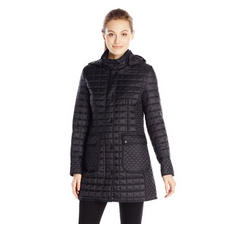 DKNY Women's 3/4 Hooded Coat $69.99, FREE shipping
