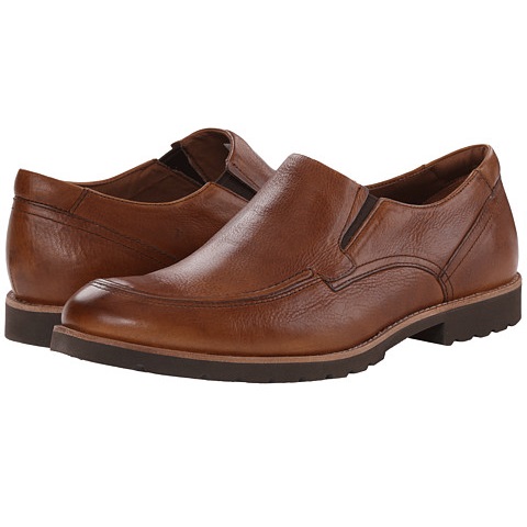 6PM：Rockport 樂步 Ledge Hill 男款休閑皮鞋，原價$130.00，現僅售$69.99，免運費