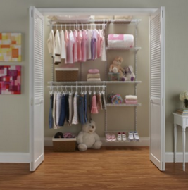 ClosetMaid 22875 ShelfTrack Adjustable Closet Organizer, 5 to 8-Feet, White $89.00 FREE shipping