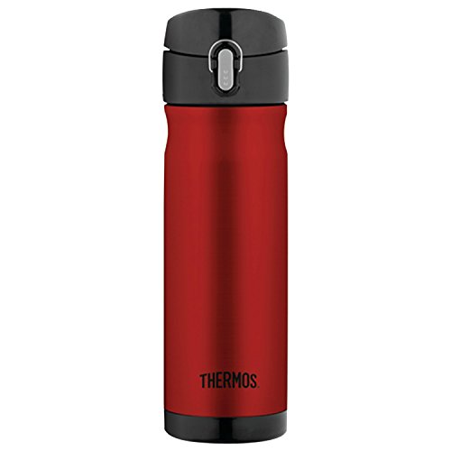 Thermos 16 Ounce Stainless Steel Commuter Bottle, Cranberry, only $16.99