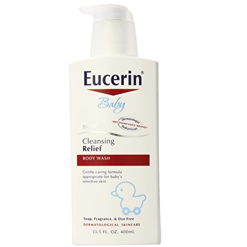 Eucerin Baby Cleansing Relief Body Wash, 13.5 Ounce, only $4.79, free shipping after clipping coupon and using SS