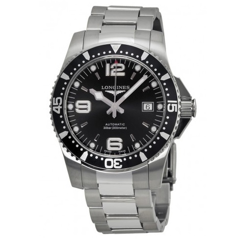 LONGINES Hydroconquest Automatic Black Dial Stainless Steel Men's Watch L36424566 Item No. L3.642.4.56.6, only $875.00, free shipping after using coupon code