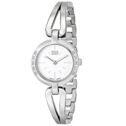 ESQ Movado Women's 07101395 Corbel Stainless Steel Diamond-Accent Watch, only $147.00, free shipping