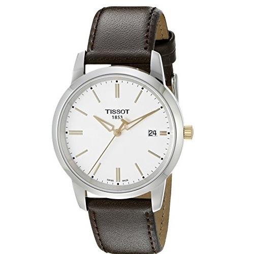 Tissot Men's T0334102601101 T-Classic Analog Display Swiss Quartz Brown Watch, only $139.99, free shipping