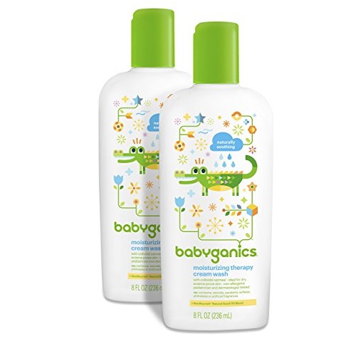 Babyganics Moistsurizing Therapy Cream Wash, 8oz Bottle (Pack of 2), only $$9.67, free shipping after using SS