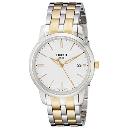 Tissot Men's T033.410.22.011.00 White Dial Classic Dream Watch, only $199.96,free shipping