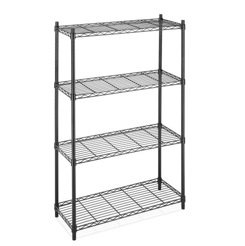 Whitmor 6070-322 Supreme 4-Tier Shelving Unit, Black, only $47.98, free shipping