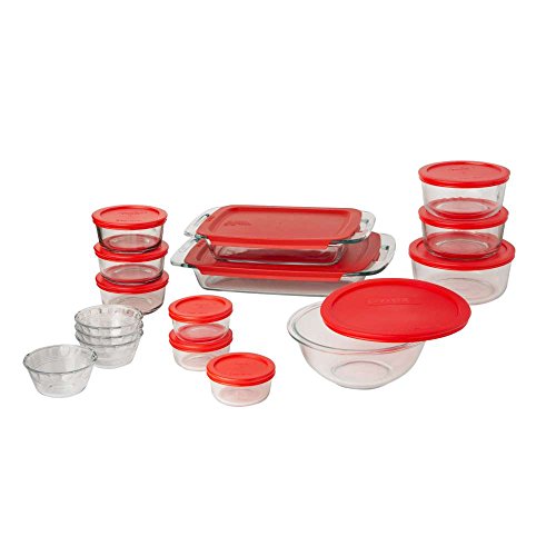 Pyrex Easy Grab 28-Piece Glass Bakeware and Food Storage Set, only $30.01