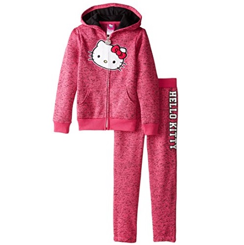 Hello Kitty 凱蒂貓 女童套裝，原價$50.00，現使用折扣碼后僅售$19.99。可直郵中國！三色同價！