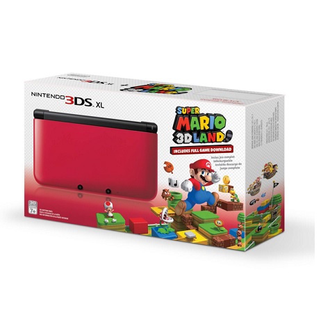 Walmart：速抢！Nintendo 3DS XL掌上游戏机 + Super Mario 3D Land游戏套装，现仅售$129.00， 免运费。蓝色和红色同价！