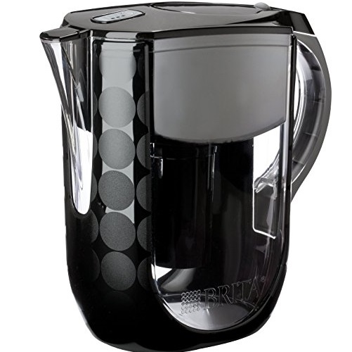 Brita Grand Water Filter Pitcher, Black Bubbles, 10 Cup, only $23.86 after clipping coupon