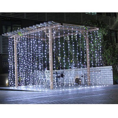 Ecandy 300led Window Curtain Icicle Lights String Fairy Light Wedding Party Home Garden Decorations 3m*3m,Cool White Lights, only $17.99 after using coupon code 