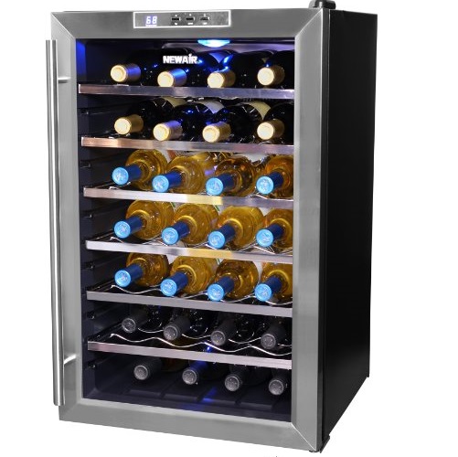 NewAir AW-281E 28 Bottle Thermoelectric Wine Cooler, only $189.95, free shipping