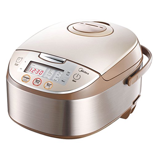 Midea Mb-fs5017 10 Cup Smart Multi-cooker/rice Cooker & Steamer & Slow Cooker, Brushed Stainless Steel and Brown, only $73.99, free shipping