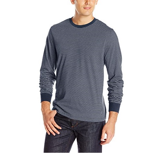 Original Penguin Men's Striped Long-Sleeve Crew-Neck Shirt, only $18.88 after using coupon code 