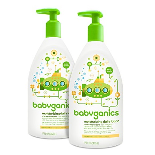 Babyganics Daily Baby Lotion, Chamomile Verbena, 17 Ounce (Pack of 2) , only $7.61, free shipping after  using SS