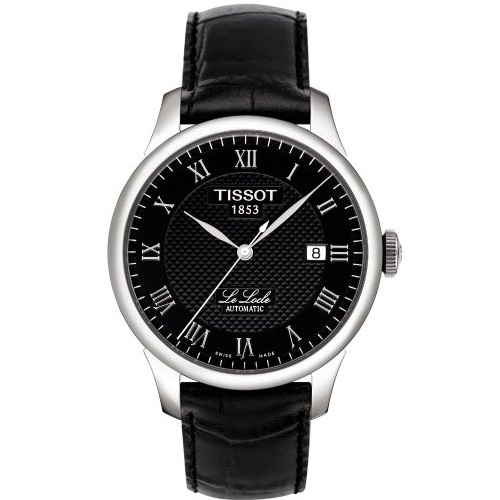 史低價！Tissot 天梭 Le Locle 系列T41142353男士黑色機械腕錶 ，原價$595.00，現僅售$349.00，免運費