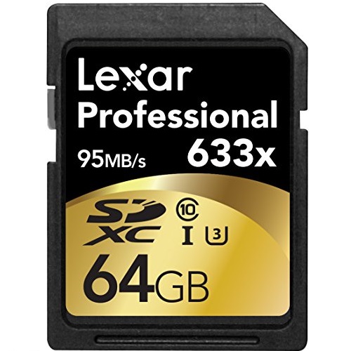 Lexar Professional 633x 64GB SDXC UHS-I/U3 Card (Up to 95MB/s Read) w/Image Rescue 5 Software - LSD64GCBNL633, only $23.95 