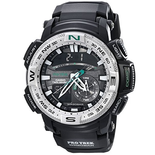 Casio Men's PRG-280-1CR PRO TREK Analog-Digital Display Quartz Black Watch, only $97.99, free shipping