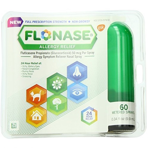 Flonase 24hr Allergy Relief Nasal Spray, Full Prescription Strength, 60 sprays , only $9.10, free shipping after using SS