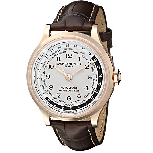 Baume & Mercier Men's A10107 Capeland Rose Gold Automatic Watch with Brown Leather Band, only $5,595.00 , free shipping