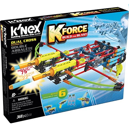 史低價！K'NEX 科樂思 K-Force系列 Dual Cross 發射器套裝，原價$44.99，現僅售$16.95