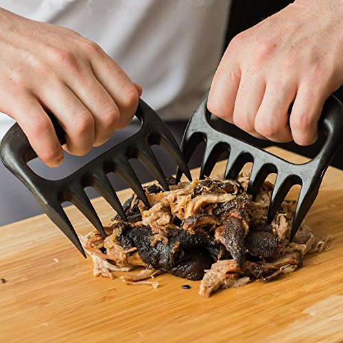 Meat Claws / Bear Paw Shredder - Lift Tongs Pull Handler handling Fork Toss with Ergonomic Handles/ Bear Paw Floss Meat Claws (2 pack) - By Utopia Kitchen, only$6.91