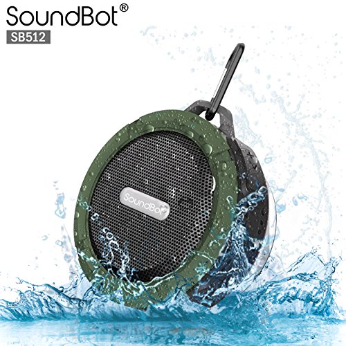 SoundBot®SB512 HD Premium Water & Shock Resistant Bluetooth Wireless Shower Speaker, only $8.79 