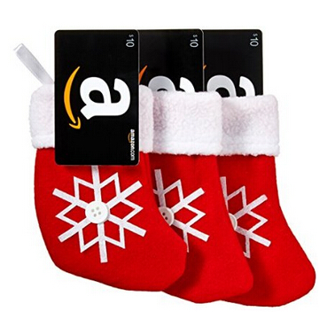 所剩不多，感恩聖誕好禮相送！亞馬遜購$30禮卡送3隻可愛聖誕襪   $30