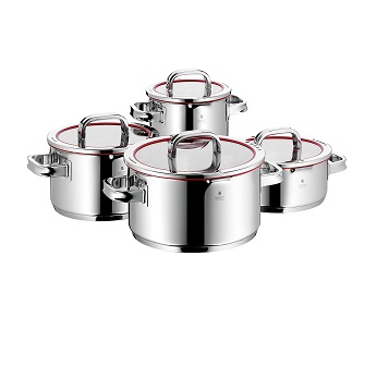 史低價！WMF 完美福 Function 4 頂級不鏽鋼紅圈煮鍋 8件套，原價$825 ，現僅售$280.33，免運費