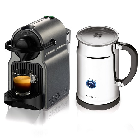 史低价！Nespresso Inissia Espresso 意式咖啡机+Aeroccino 奶泡机，原价$179.00，现仅售$89.96，免运费