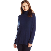 Lark & Ro Women's Cashmere Slouchy Turtleneck Sweater $37.66
