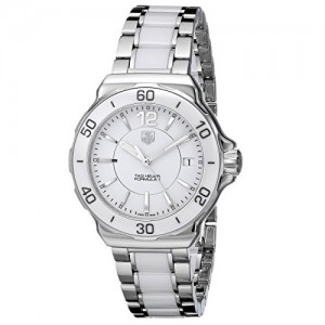 TAG HEUER Formula 1 White Dial Stainless Steel White Ceramic Ladies Watch Item No. WAH1211.BA0861, only $855.00, free shipping after using coupon code
